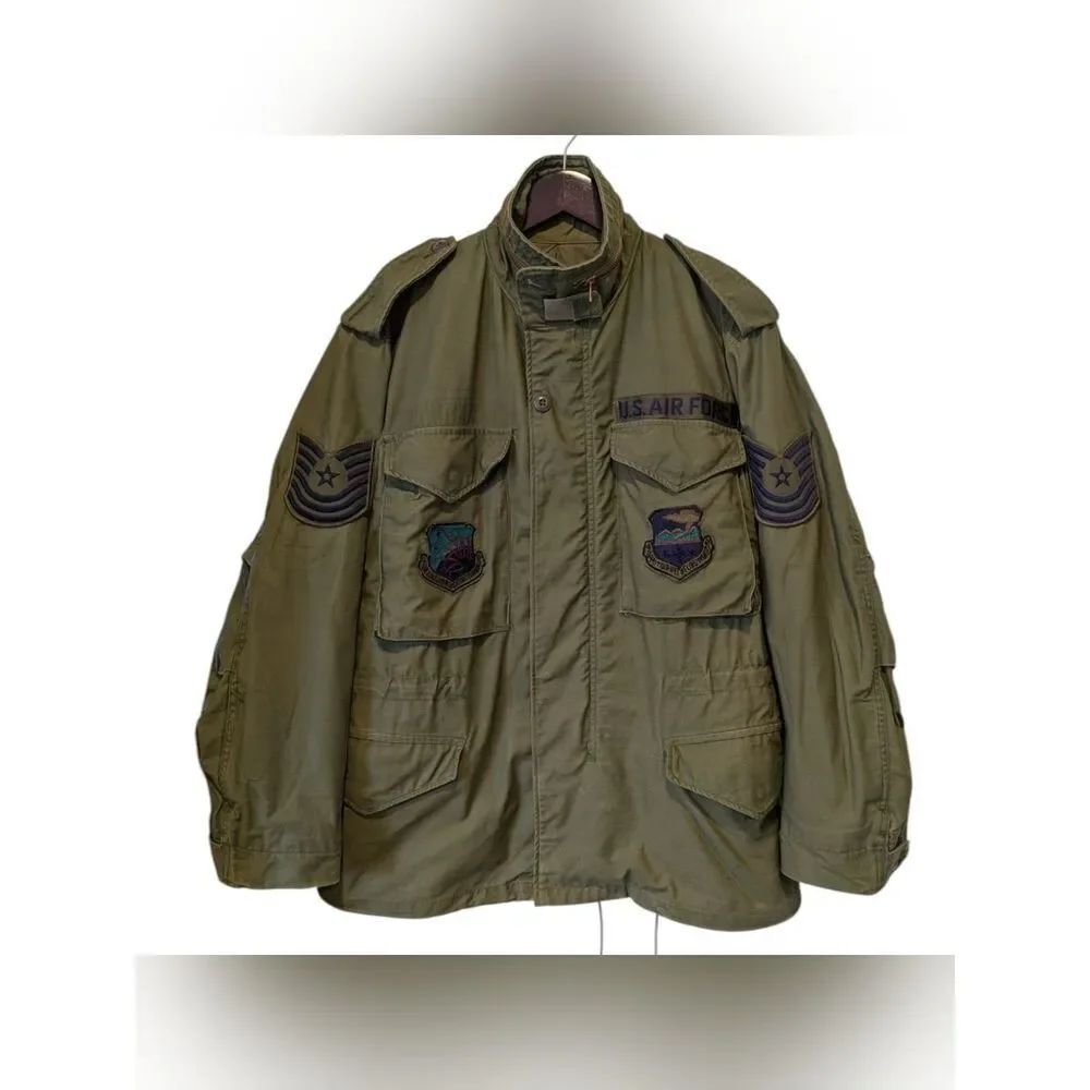 Vintage 1975 Alpha Industries M-65 Field Jacket - US Air Force Patched